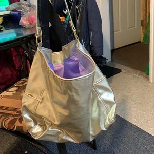 Gold Metallic Shoulder Bag